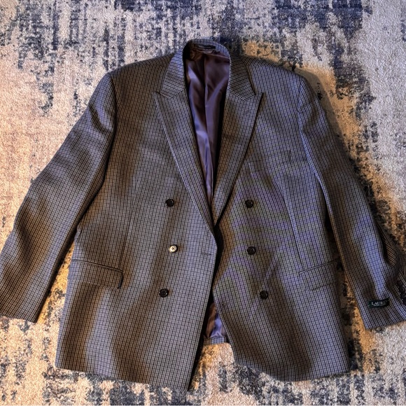 Ralph Lauren Other - Ralph Lauren Black and Gray Checkered Blazer